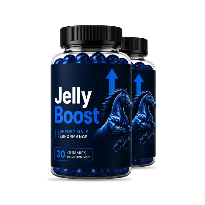 Two bottles of JellyBoost, 30 gummies each